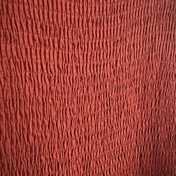 Boho A Line Dress Women‎ Medium Orange Smocked Tiered Western Stretch Ruffle - Picture 11 of 11